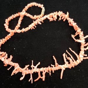 Pink Angelskin branch coral necklace SP3